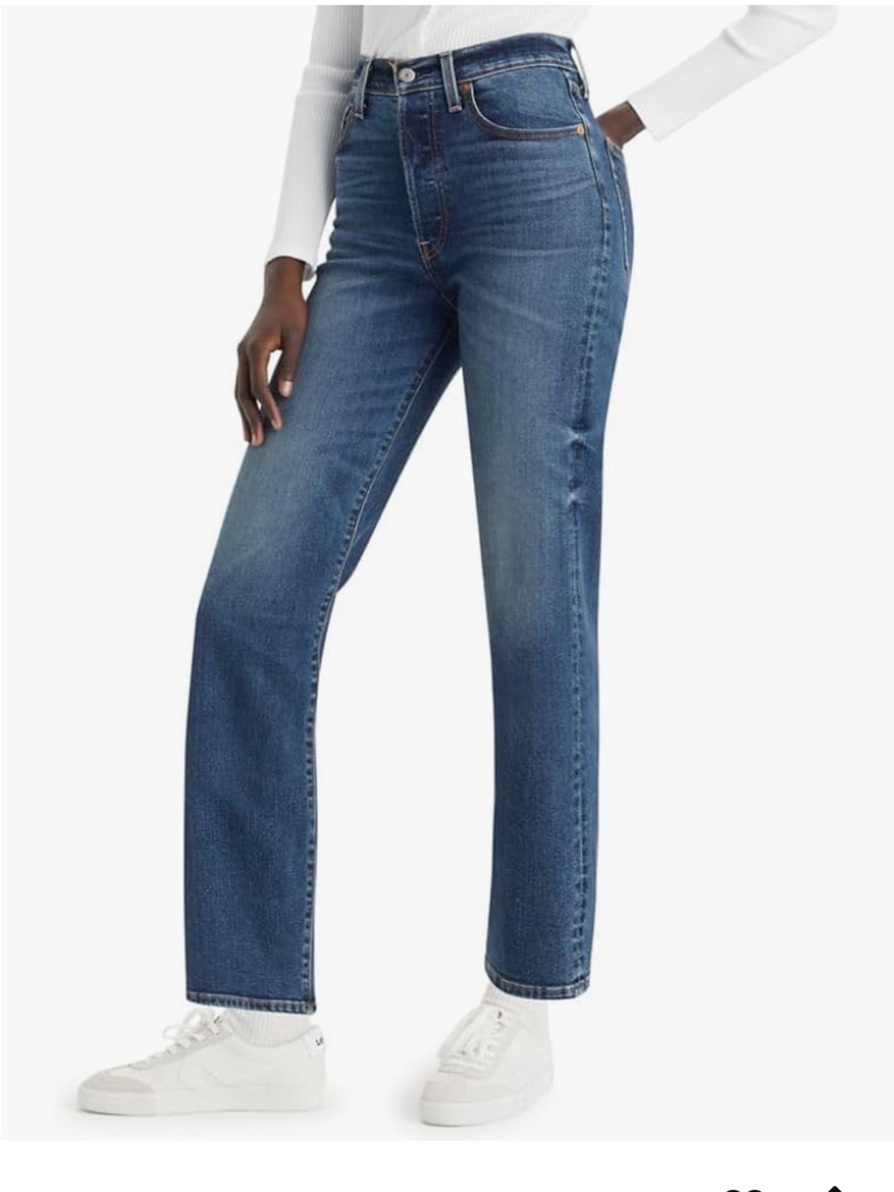 NWT Levi's Women's Ribcage Straight Ankle Jeans - Dial Up the Music ( Stretch )